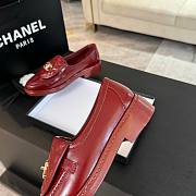 Fortok Chanel Red Quilted Leather Classic Loafers - 5