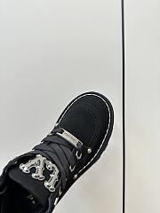 Fortok Louis Vuitton Checker Ankle Boots Black - 3