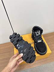 Fortok Louis Vuitton Checker Ankle Boots Black - 2