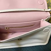 Fortok Valentino Garavani VLogo 1960 Nappa Leather Shoulder Bag White 26x13x9cm - 2