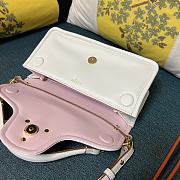 Fortok Valentino Garavani VLogo 1960 Nappa Leather Shoulder Bag White 26x13x9cm - 4
