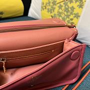 Fortok Valentino Garavani VLogo 1960 Nappa Leather Shoulder Bag Burgundy 26x13x9cm  - 5