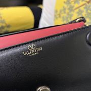 Fortok Valentino Garavani VLogo 1960 Nappa Leather Shoulder Bag Black 26x13x9cm  - 3