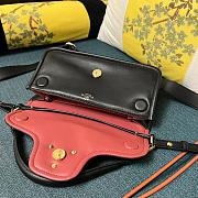 Fortok Valentino Garavani VLogo 1960 Nappa Leather Shoulder Bag Black 26x13x9cm  - 2