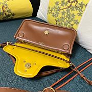 Fortok Valentino Garavani VLogo 1960 Nappa Leather Shoulder Bag Brown 26x13x9cm  - 4