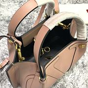 Fortok Valentino Vlogo Garavani Escape Calfskin Shopping Bag Beige 31x25x15cm - 4