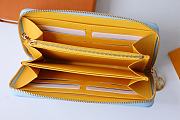 Fortok Louis Vuitton Zippy Wallet Blue M83688 19x10x2cm - 3