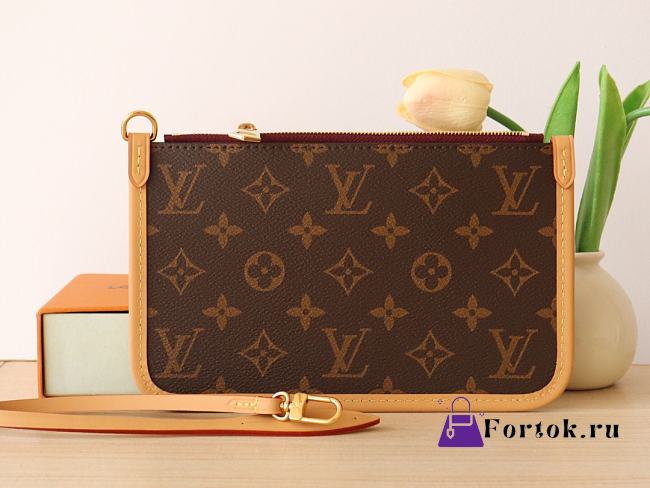Fortok Louis Vuitton Monogram Carryall PM Pochette 22x14cm - 1