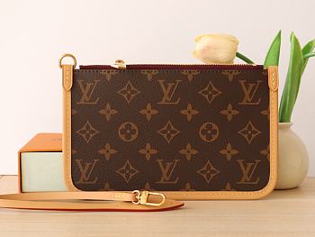 Fortok Louis Vuitton Monogram Carryall PM Pochette 22x14cm