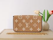 Fortok Louis Vuitton Felicie Pochette Bag Beige & Cream M12754 21x12x3cm - 4