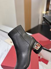 Fortok Valentino Heritage Ankle Boot 60mm In Black Calfskin Leather - 4