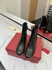 Fortok Valentino Heritage Ankle Boot 60mm In Black Calfskin Leather - 3