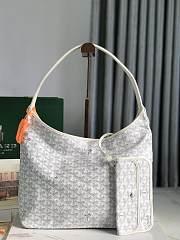 Fortok Goyard Hobo Bohème Hobo Bag White 42×27×15cm - 1