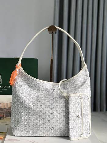 Fortok Goyard Hobo Bohème Hobo Bag White 42×27×15cm