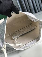 Fortok Goyard Hobo Bohème Hobo Bag White 42×27×15cm - 6