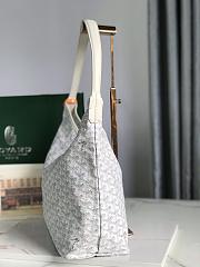 Fortok Goyard Hobo Bohème Hobo Bag White 42×27×15cm - 3