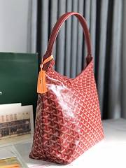 Fortok Goyard Hobo Bohème Hobo Bag Red 42×27×15cm - 5