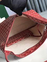 Fortok Goyard Hobo Bohème Hobo Bag Red 42×27×15cm - 4