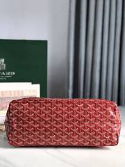 Fortok Goyard Hobo Bohème Hobo Bag Red 42×27×15cm - 3
