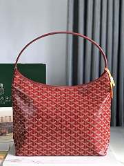 Fortok Goyard Hobo Bohème Hobo Bag Red 42×27×15cm - 2