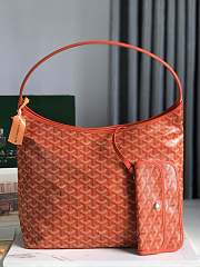 Fortok Goyard Hobo Bohème Hobo Bag Orange 42×27×15cm - 1