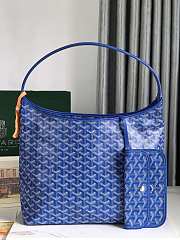 Fortok Goyard Hobo Bohème Hobo Bag Blue 42×27×15cm - 1