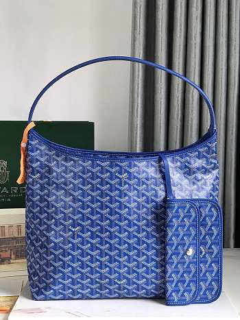 Fortok Goyard Hobo Bohème Hobo Bag Blue 42×27×15cm