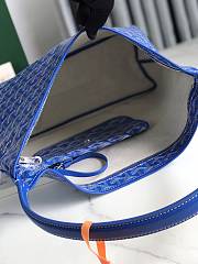 Fortok Goyard Hobo Bohème Hobo Bag Blue 42×27×15cm - 5