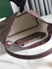 Fortok Goyard Hobo Bohème Hobo Bag Burgundy 42×27×15cm - 6