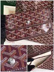Fortok Goyard Hobo Bohème Hobo Bag Burgundy 42×27×15cm - 2