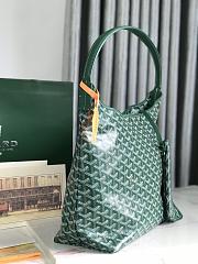 Fortok Goyard Hobo Bohème Hobo Bag Green 42×27×15cm - 5