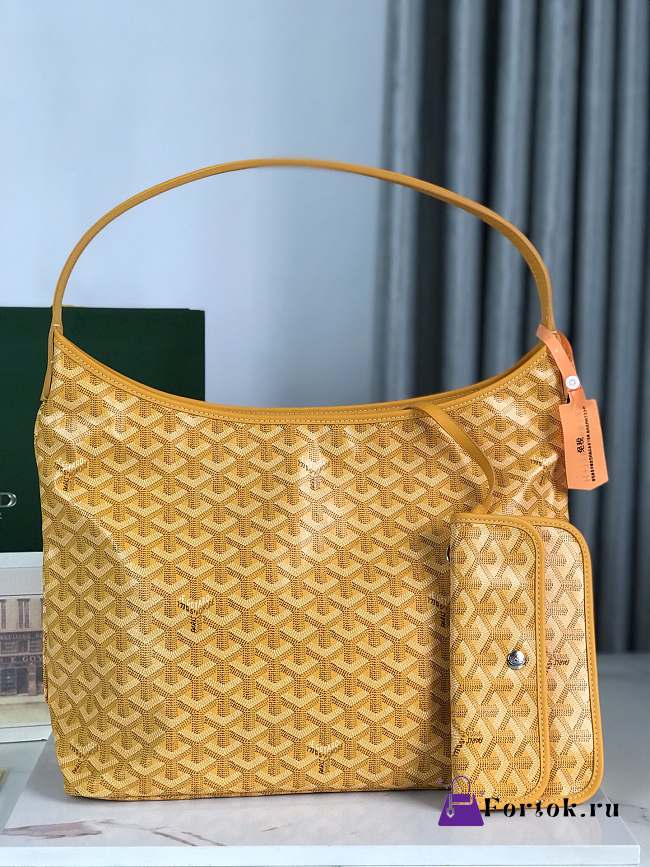 Fortok Goyard Hobo Bohème Hobo Bag Yellow 42×27×15cm - 1