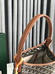Fortok Goyard Hobo Bohème Hobo Bag Black & Brown 42×27×15cm - 2