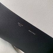 Fortok Celine White Small Bicolor Vertical Cabas Black 23×10×27cm - 4