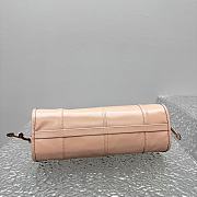 Fortok Prada Pink Medium Leather Handbag 6971 32x15x13cm - 4