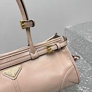 Fortok Prada Pink Medium Leather Handbag 6971 32x15x13cm - 3