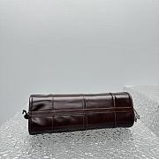 Fortok Prada Dark Brown Medium Leather Handbag 6971 32x15x13cm - 4