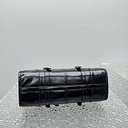 Fortok Prada Medium Leather Shoulder Bag Black 6974 31x19x14cm - 5