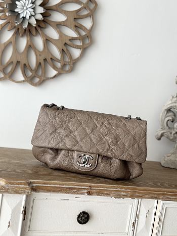 Fortok Chanel Vintage Cloud Bag Brown A2223 30x18x4cm