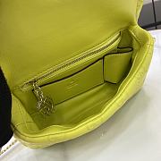 Fortok Gucci GG Milano Mini Top Handle Bag Bright Green GG Puffy Leather 806017 21x12.5x4.6cm - 4