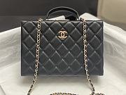 Fortok Chanel 24K Box Bag Black AS5168 15×22×7.5cm - 1