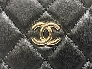 Fortok Chanel 24K Box Bag Black AS5168 15×22×7.5cm - 2