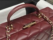 Fortok Chanel 24K Box Bag Burgundy AS5168 15×22×7.5cm - 5