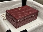 Fortok Chanel 24K Box Bag Burgundy AS5168 15×22×7.5cm - 4