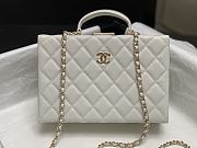 Fortok Chanel 24K Box Bag White AS5168 15×22×7.5cm - 1