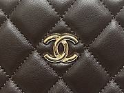 Fortok Chanel 24K Box Bag Dark Brown AS5168 15×22×7.5cm - 3