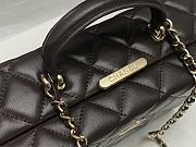 Fortok Chanel 24K Box Bag Dark Brown AS5168 15×22×7.5cm - 4