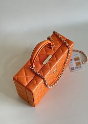 Fortok Chanel 24K Box Bag Dark Orange AS5168 15×22×7.5cm - 5