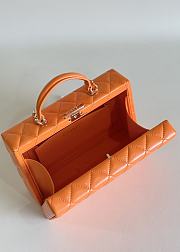 Fortok Chanel 24K Box Bag Dark Orange AS5168 15×22×7.5cm - 2