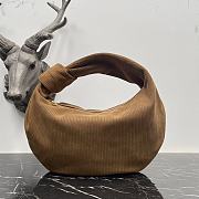 Fortok Bottega Veneta Jodie Suede Tote Bag Brown 44065 36x21x13cm - 1